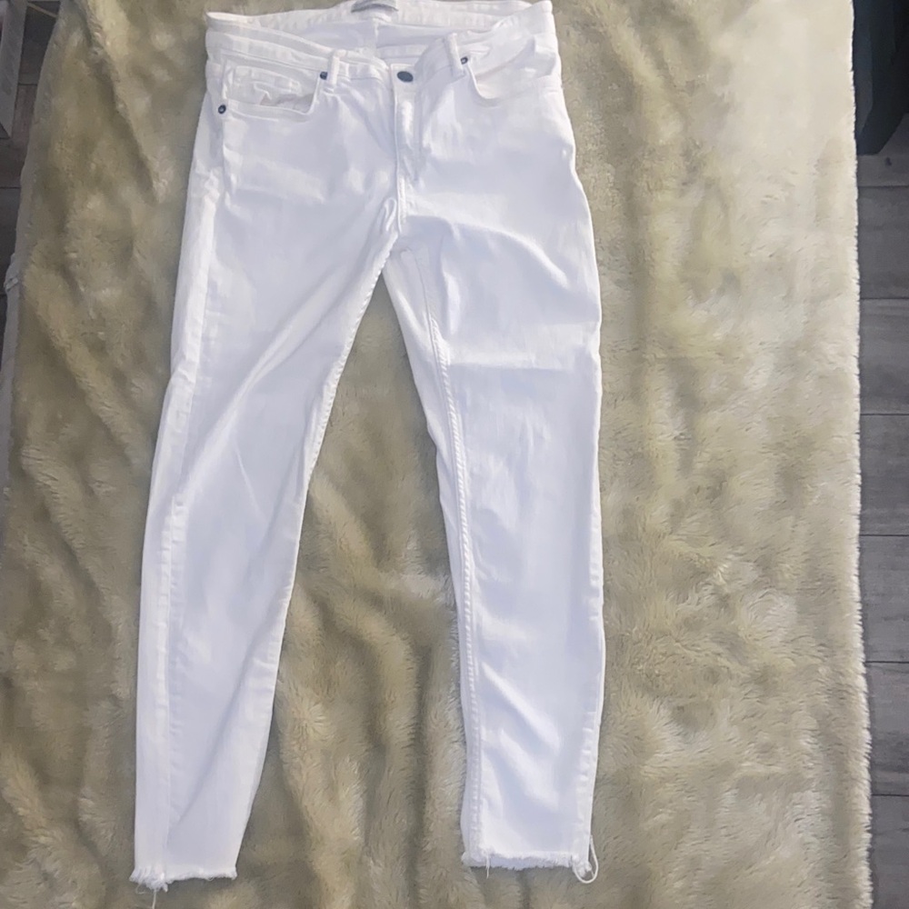 Zara White Skinny Jeans